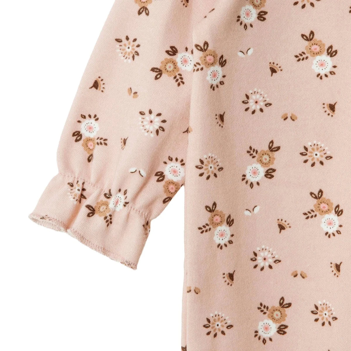 HelloBaby Floral Print Footless Baby Sleepsuit (Newborn to 6-9 Months) - Pink