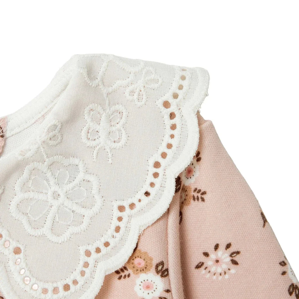HelloBaby Floral Print Footless Baby Sleepsuit (Newborn to 6-9 Months) - Pink
