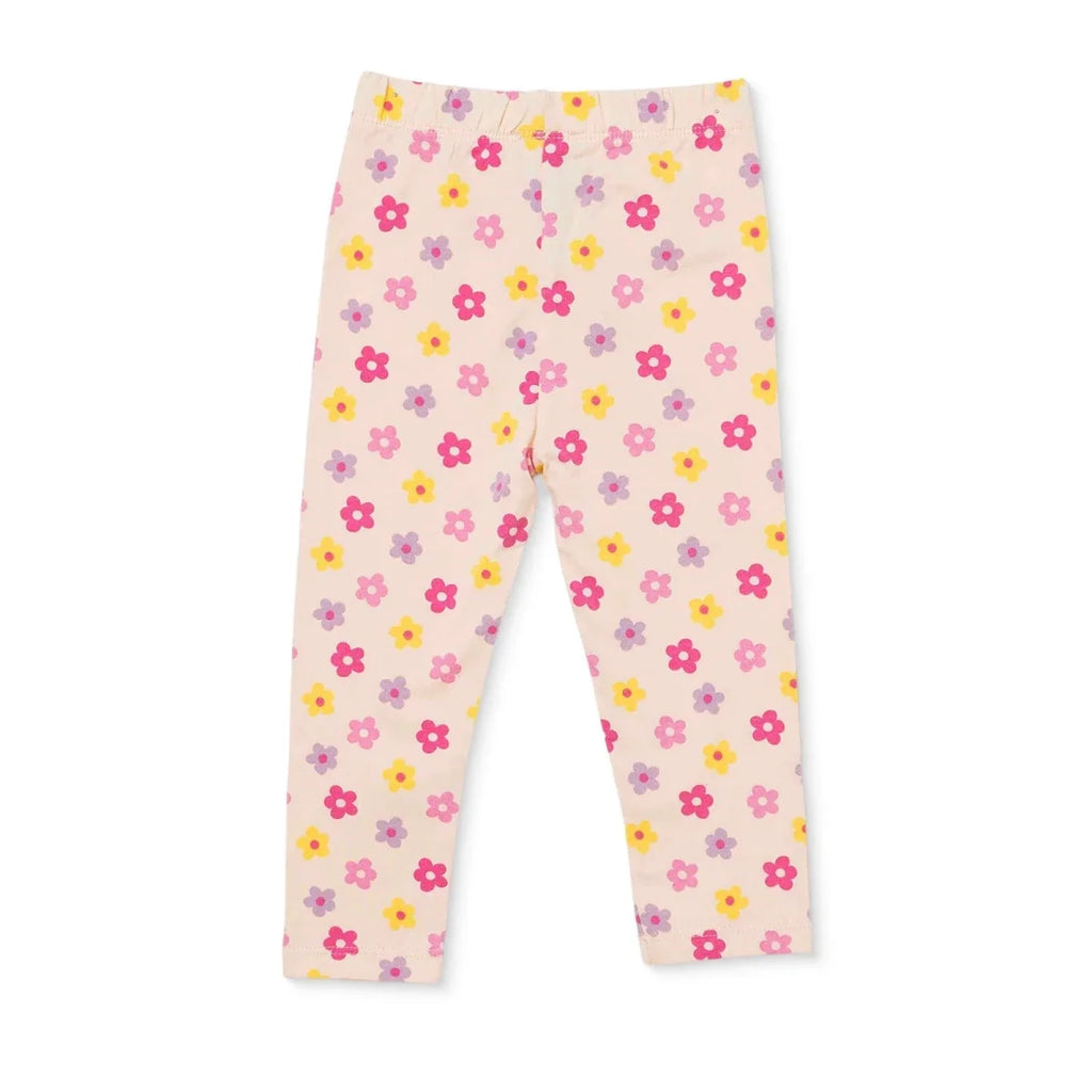 HelloBaby Single Jersey Baby Leggings (3-6 Months to 4-5 Years) - Ecru Printed