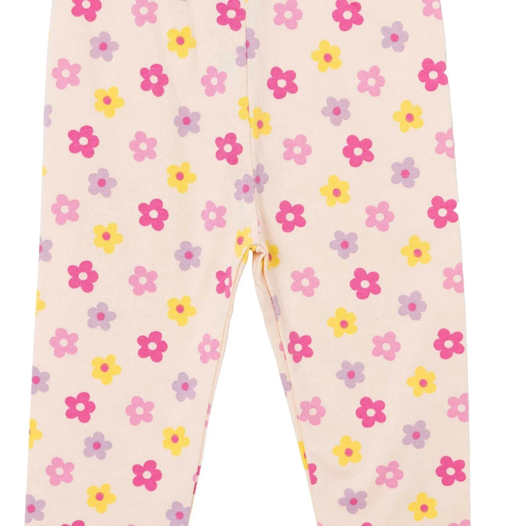 HelloBaby Single Jersey Baby Leggings (3-6 Months to 4-5 Years) - Ecru Printed