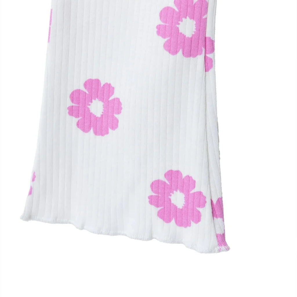 HelloBaby Floral Print Ribbed Baby Leggings (3-6 Months to 4-5 Years) - Ecru Printed