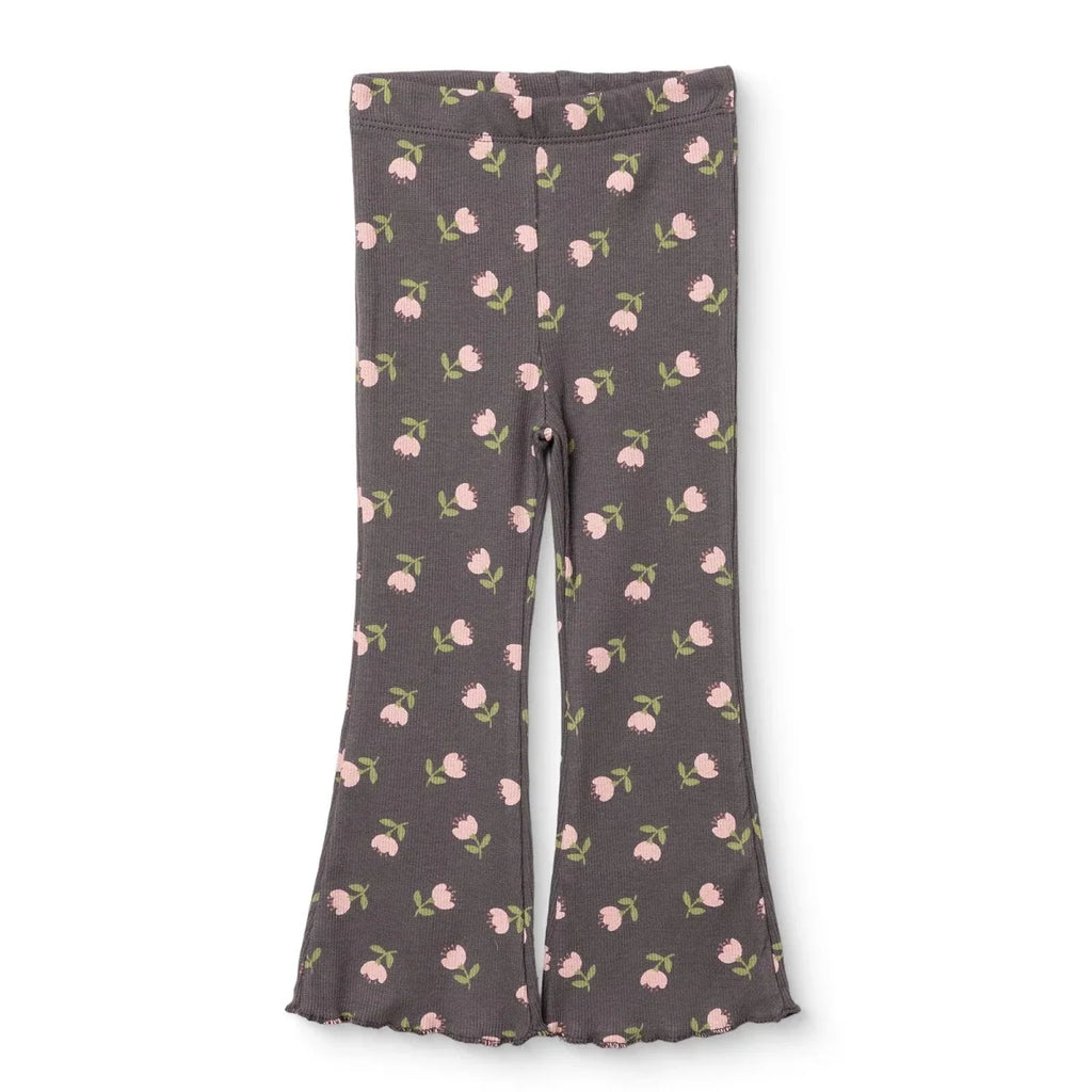 HelloBaby Ribbed Baby Leggings (6-9 Months to 4-5 Years) - Grey Printed