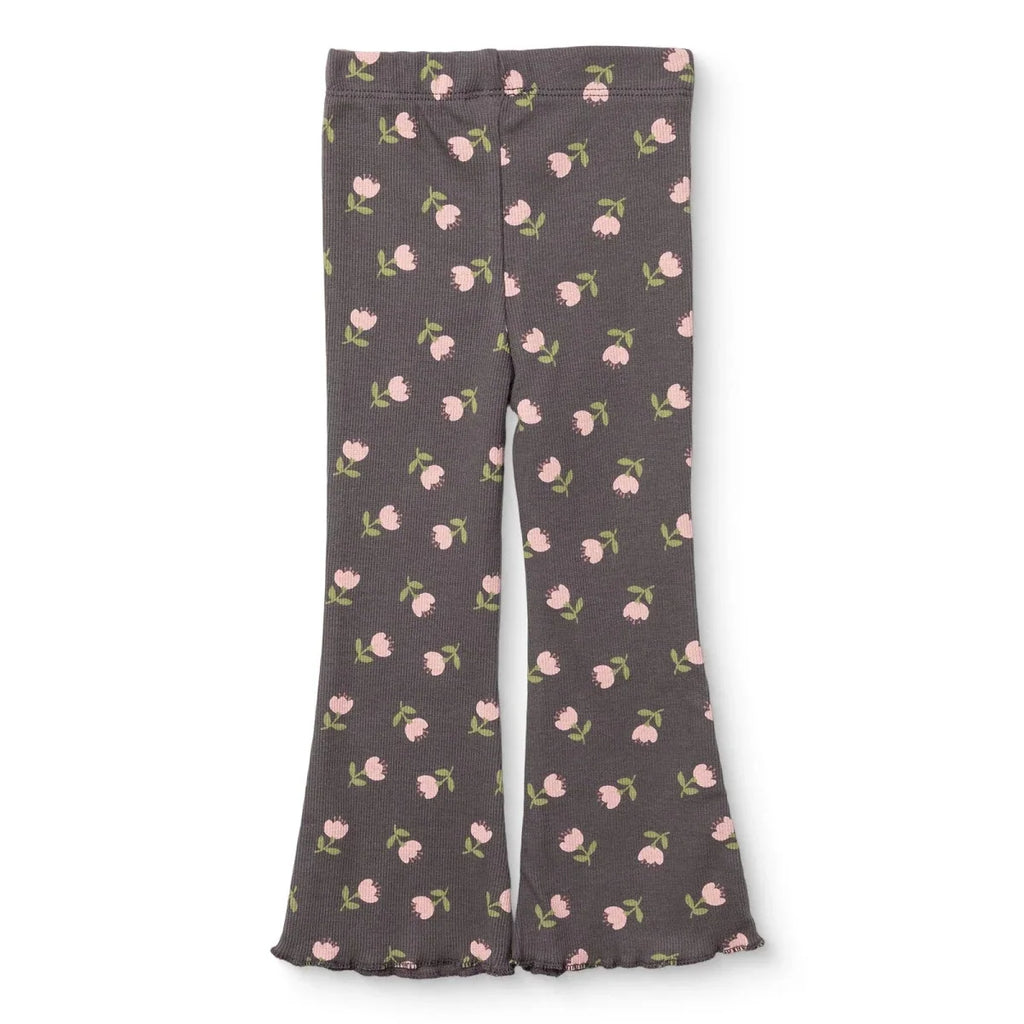 HelloBaby Ribbed Baby Leggings (6-9 Months to 4-5 Years) - Grey Printed