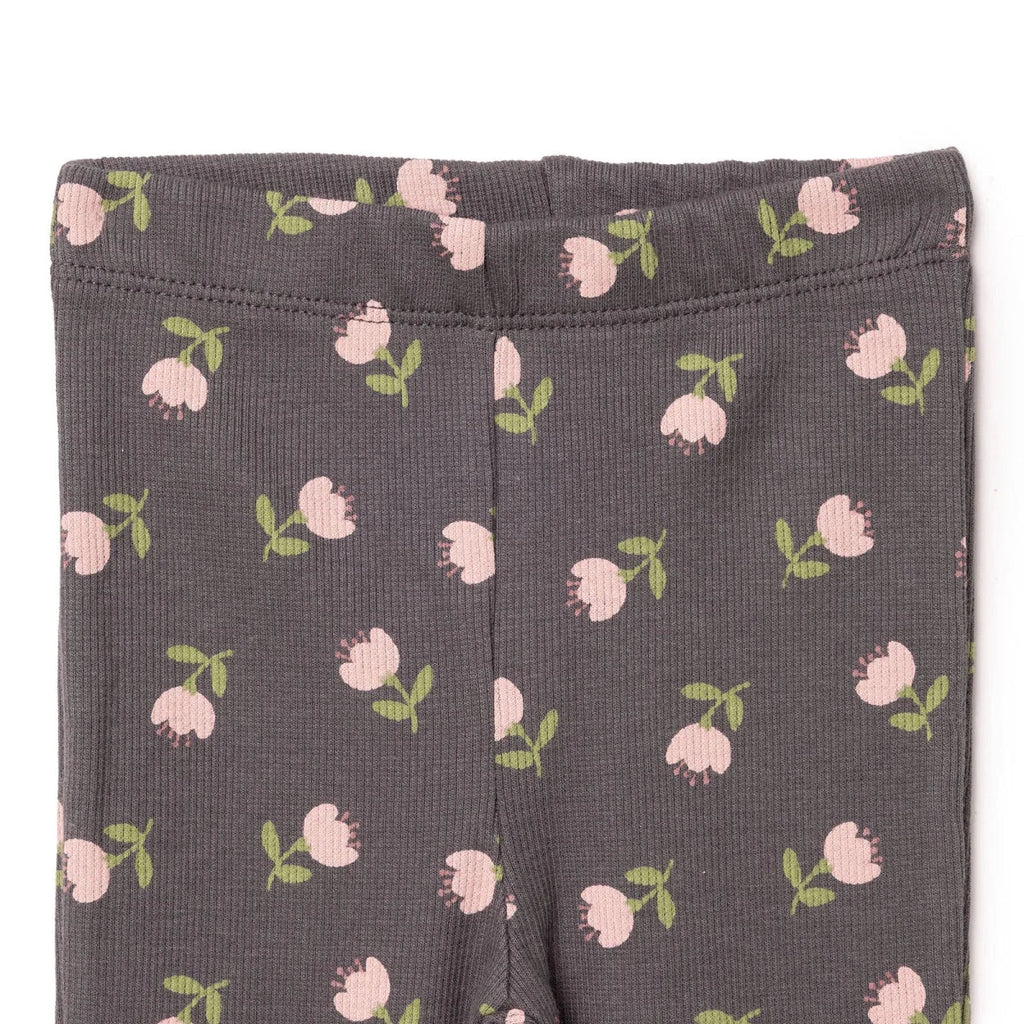 HelloBaby Ribbed Baby Leggings (6-9 Months to 4-5 Years) - Grey Printed