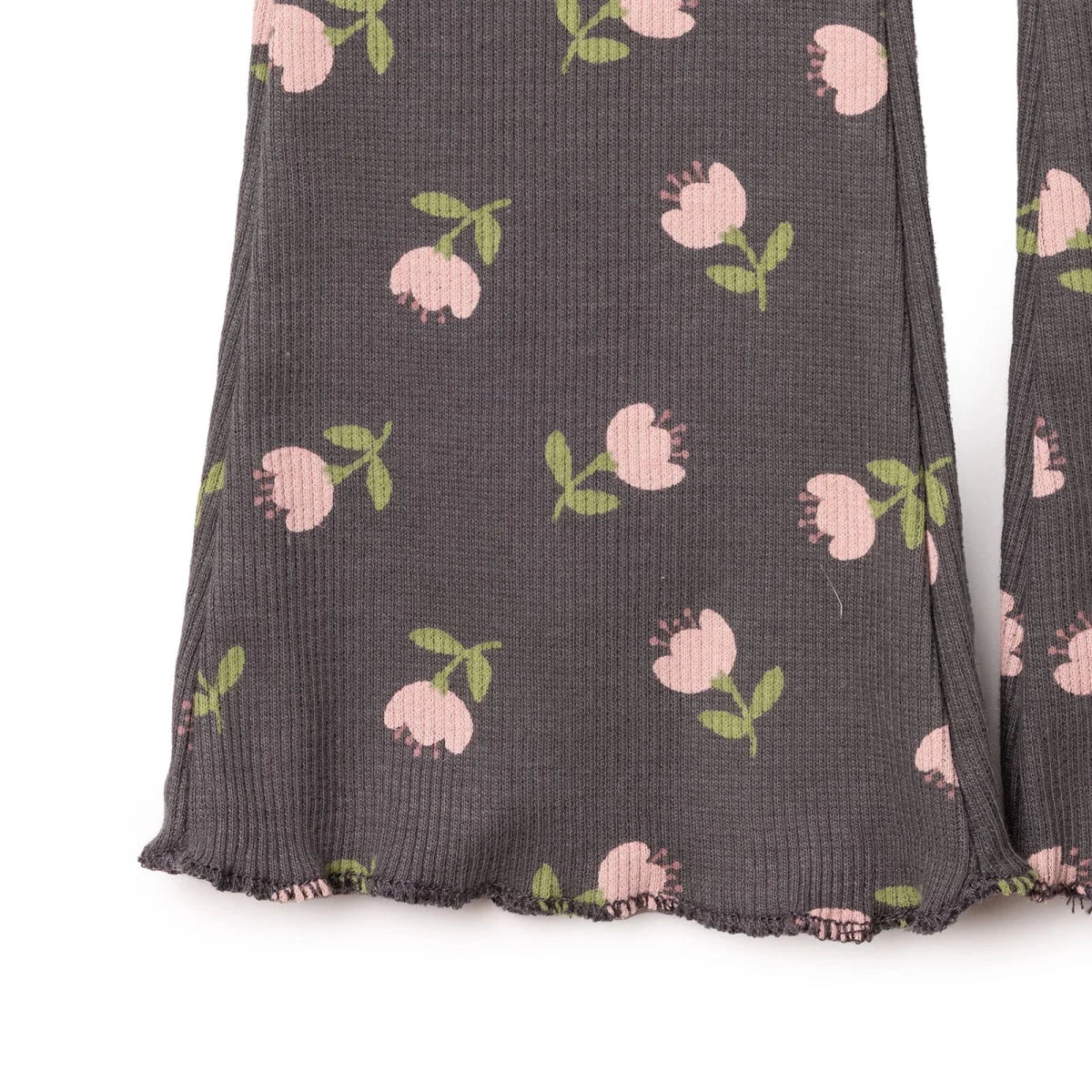 HelloBaby Ribbed Baby Leggings (6-9 Months to 4-5 Years) - Grey Printed