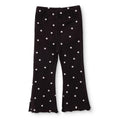 HelloBaby Floral Print Flared Ribbed Baby Leggings (6-9 Months to 2-3 Years) - Black Printed