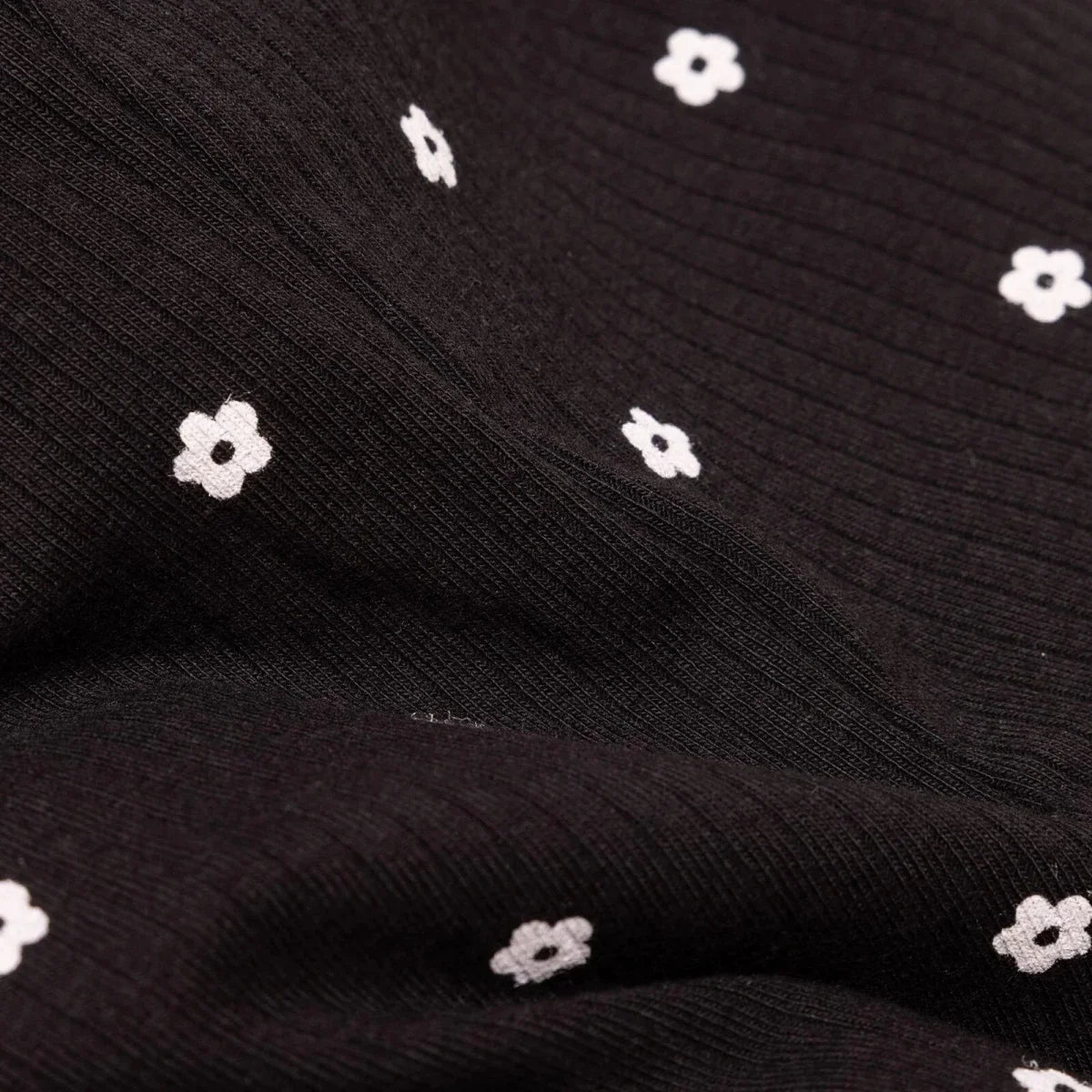 HelloBaby Floral Print Flared Ribbed Baby Leggings (6-9 Months to 2-3 Years) - Black Printed