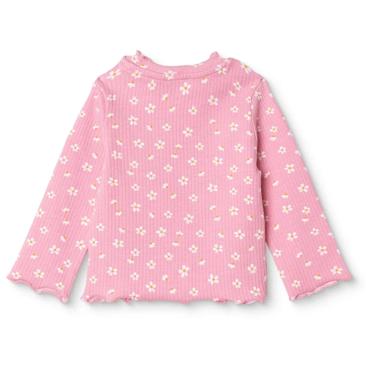 HelloBaby Daisy Print Long Sleeve Baby T-Shirt (3-6 Months to 2-3 Years) - Pink Printed
