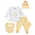 HelloBaby 5 Piece Rooster Print Baby Hospital Bag Set (Newborn) - Ecru