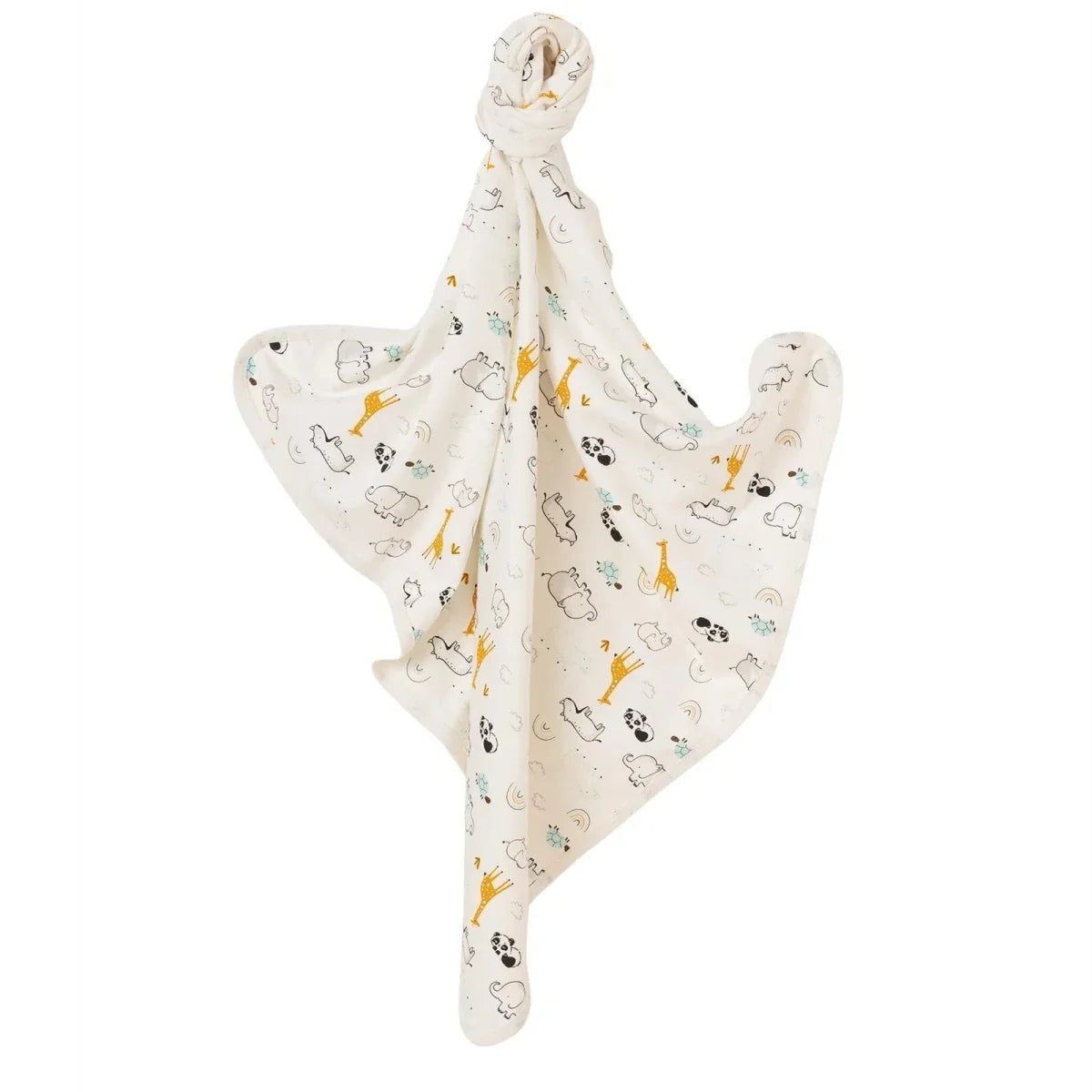 Little Dreams Animal Print Jersey Baby Blanket (80 x 90 cm) - Ecru