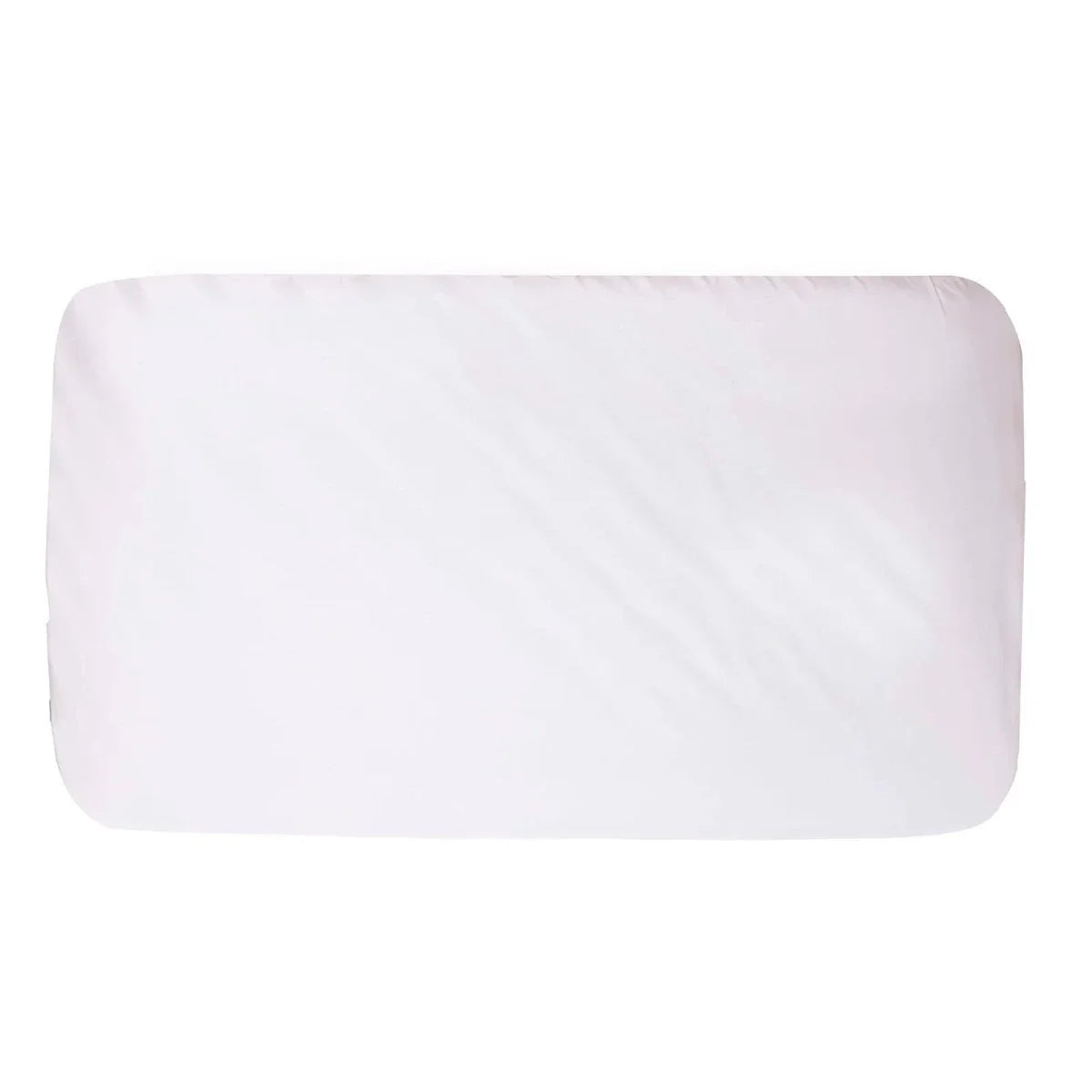 Little Dreams Plain Fitted Cot Bed Sheet (70 x 140 cm) - White