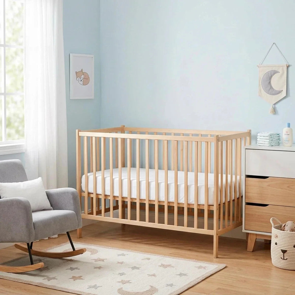 Little Dreams Plain Fitted Cot Bed Sheet (70 x 140 cm) - White