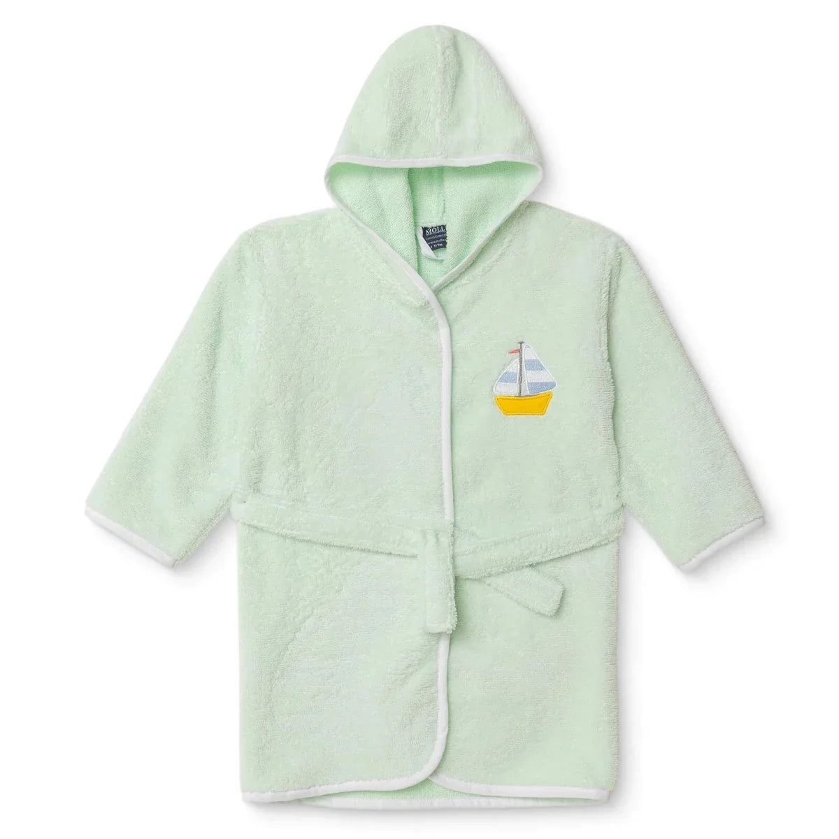 Mollia Nautical Print Hooded Baby Bathrobe (2 Years to 5 Years) - Multicolour