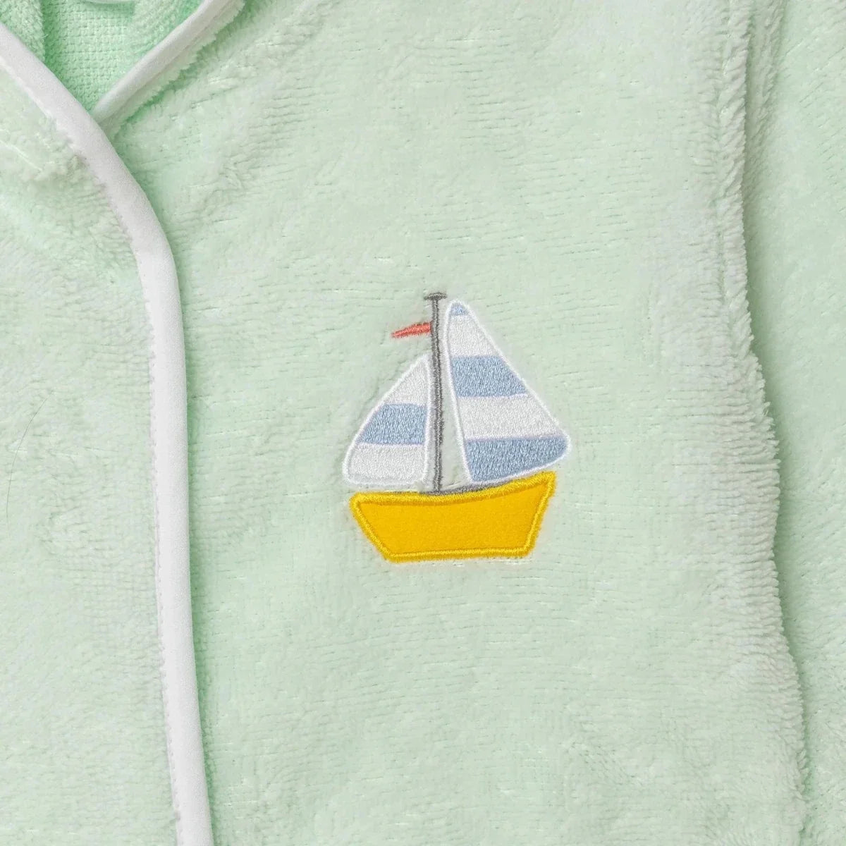 Mollia Nautical Print Hooded Baby Bathrobe (2 Years to 5 Years) - Multicolour