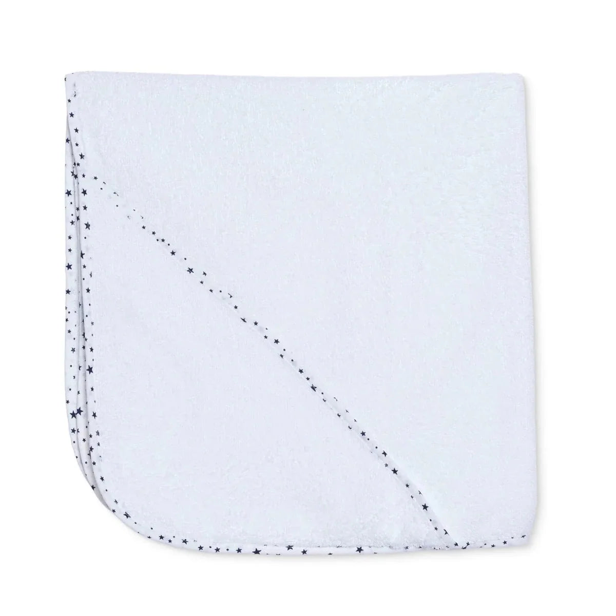 Mollia Star Print Baby Bath Towel (75 x 75 cm) - White