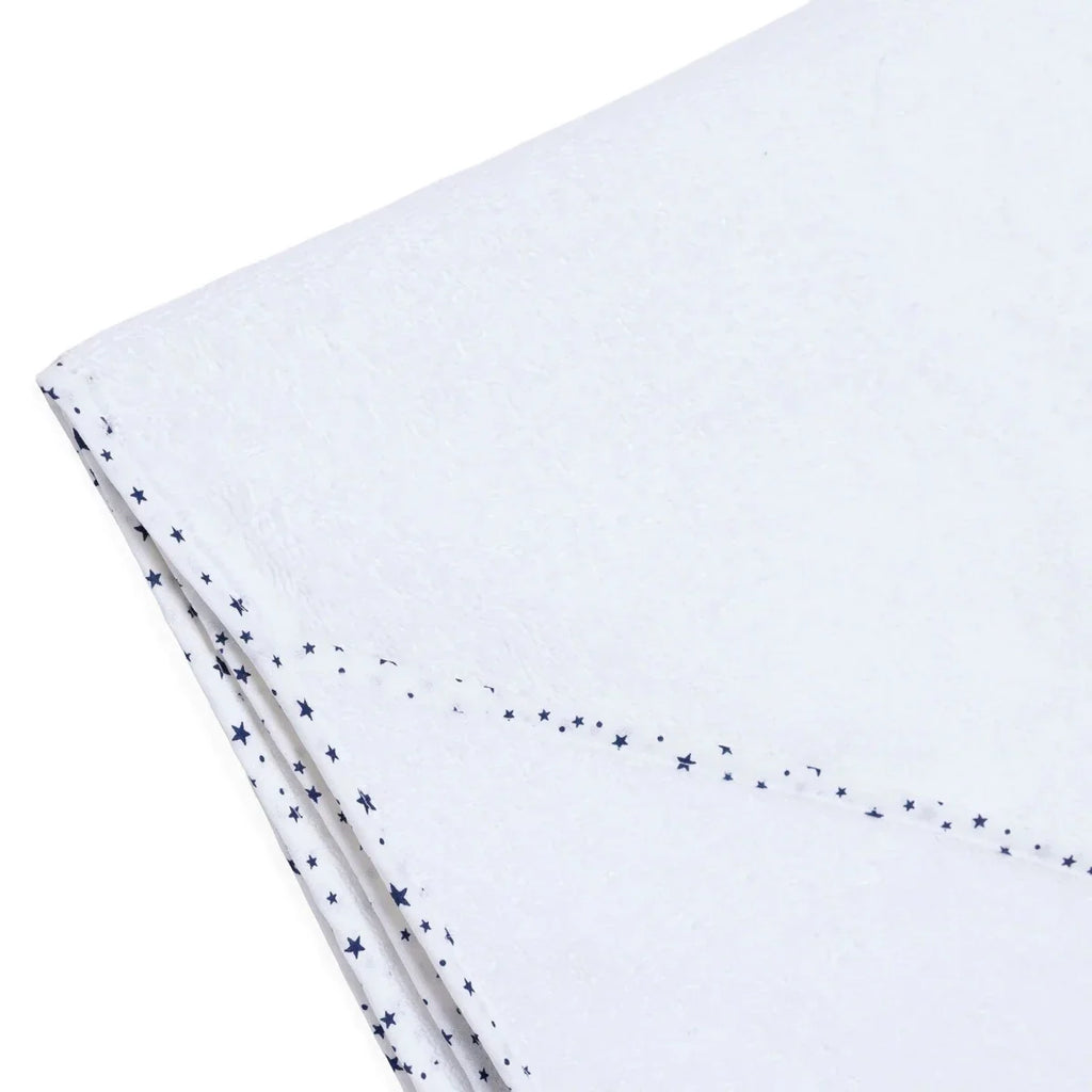 Mollia Star Print Baby Bath Towel (75 x 75 cm) - White