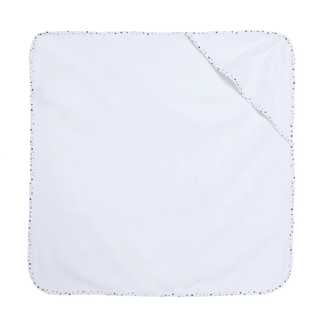 Mollia Star Print Baby Bath Towel (75 x 75 cm) - White