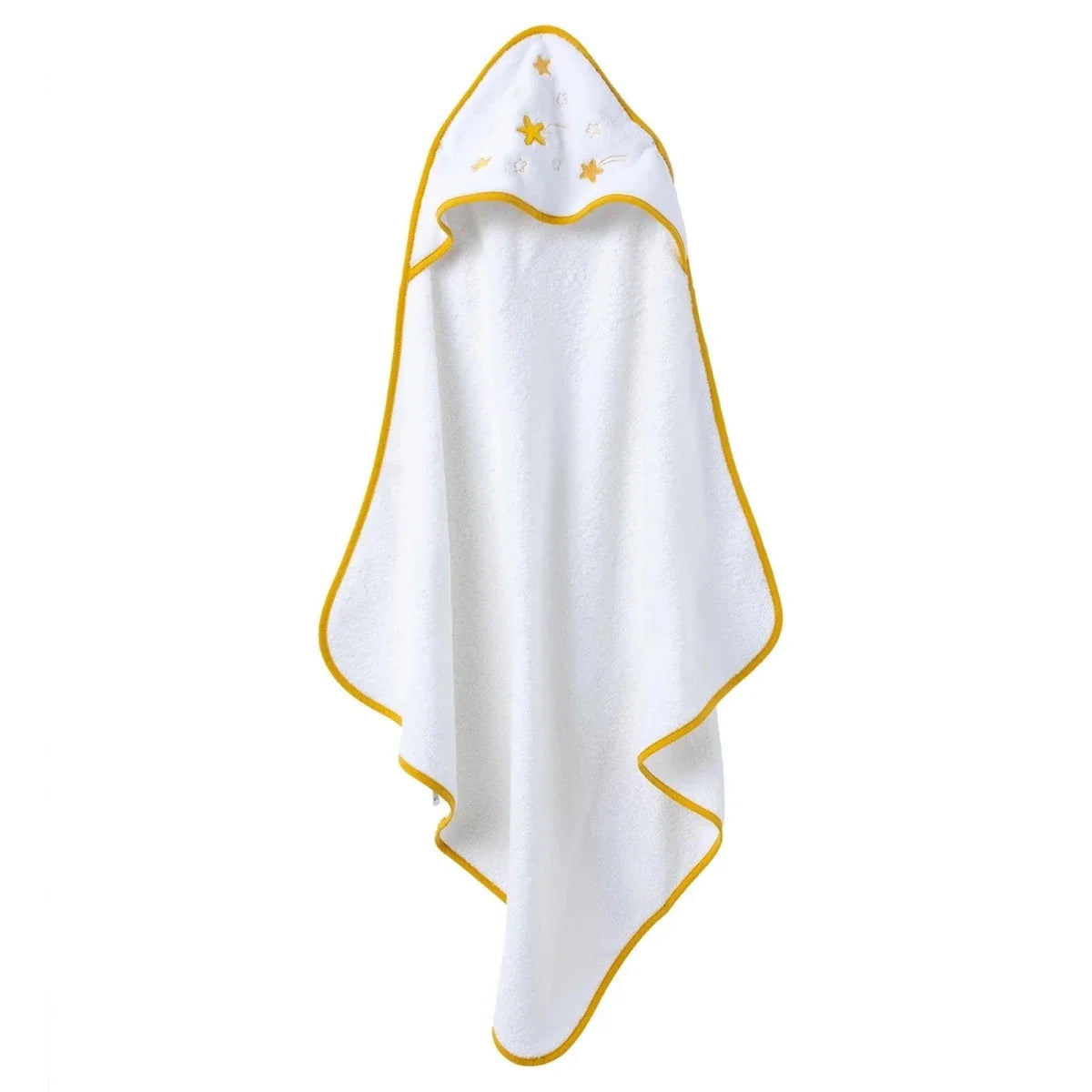 Mollia Star Print Baby Bath Towel (75 x 75 cm) - White