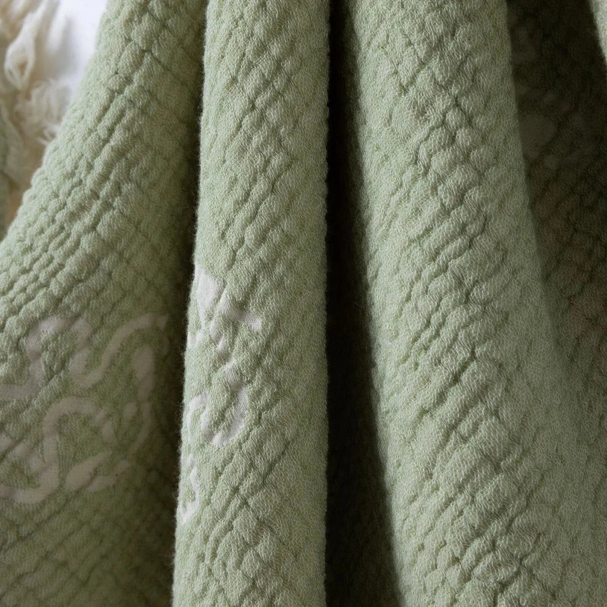 Mollia Vehicle Print Muslin Baby Blanket (80 x 100 cm) - Green