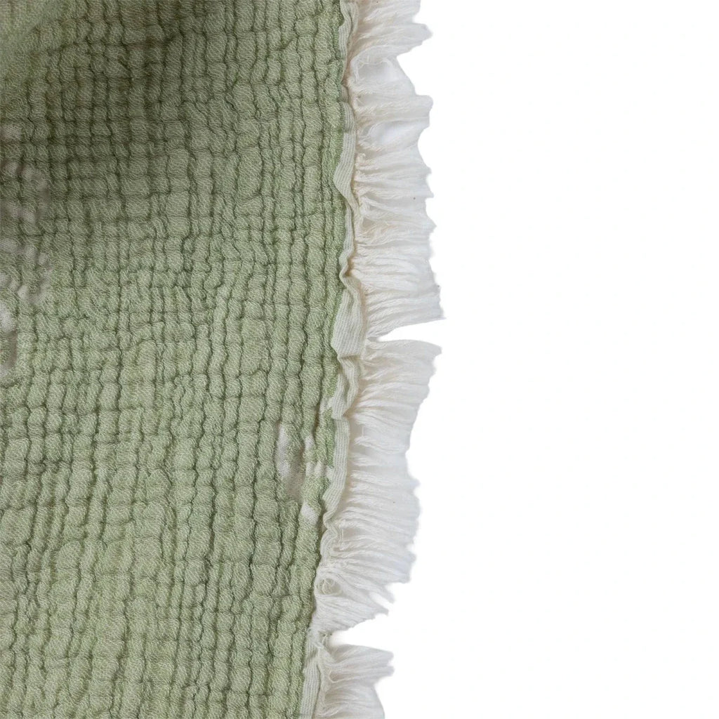 Mollia Vehicle Print Muslin Baby Blanket (80 x 100 cm) - Green