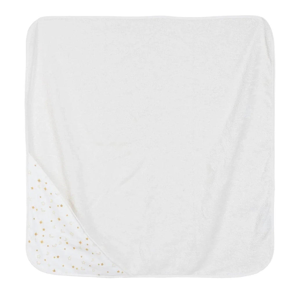 Mollia Star Print Baby Bath Towel (75 x 75 cm) - Ecru