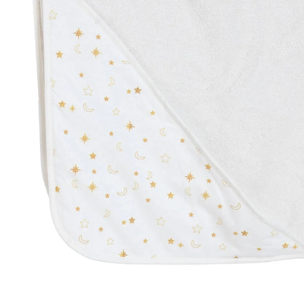 Mollia Star Print Baby Bath Towel (75 x 75 cm) - Ecru