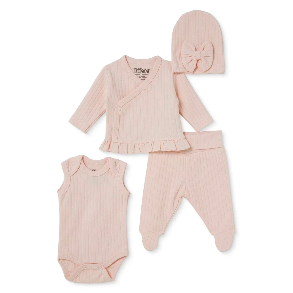 Tiffany 4 Piece Premature Baby Hospital Bag Set - Pink