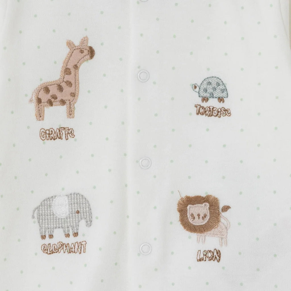 Bebetto Animal Print Baby Cardigan & Footed Leggings (Newborn to 6-9 Months) - Multicolour