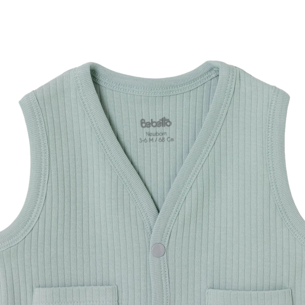 Bebetto Pocket V Neck Animal Print Baby Gilet (1-3 Months to 12 Months) - Multicolour