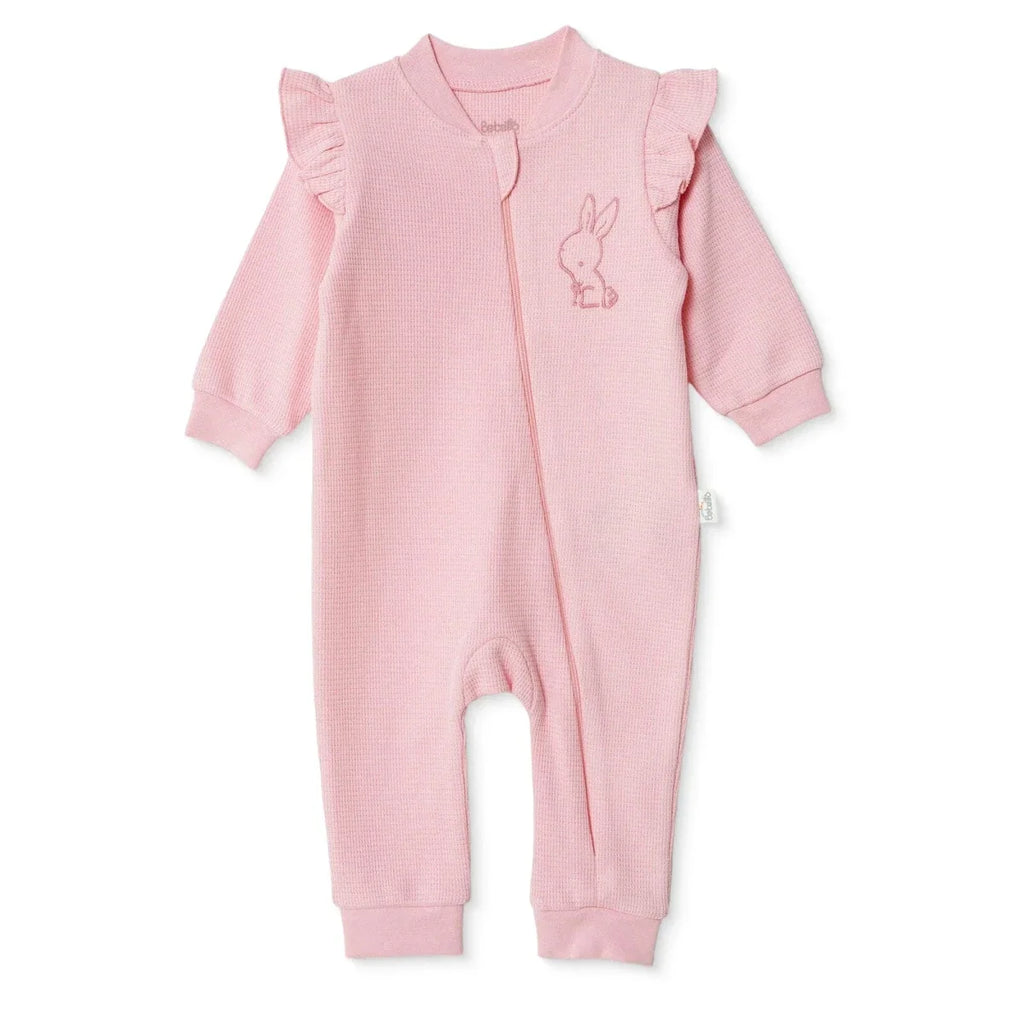 Bebetto Long Sleeve Footless Baby Sleepsuit (1-3 Months to 12 Months) - Pink