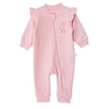 Bebetto Long Sleeve Footless Baby Sleepsuit (1-3 Months to 12 Months) - Pink