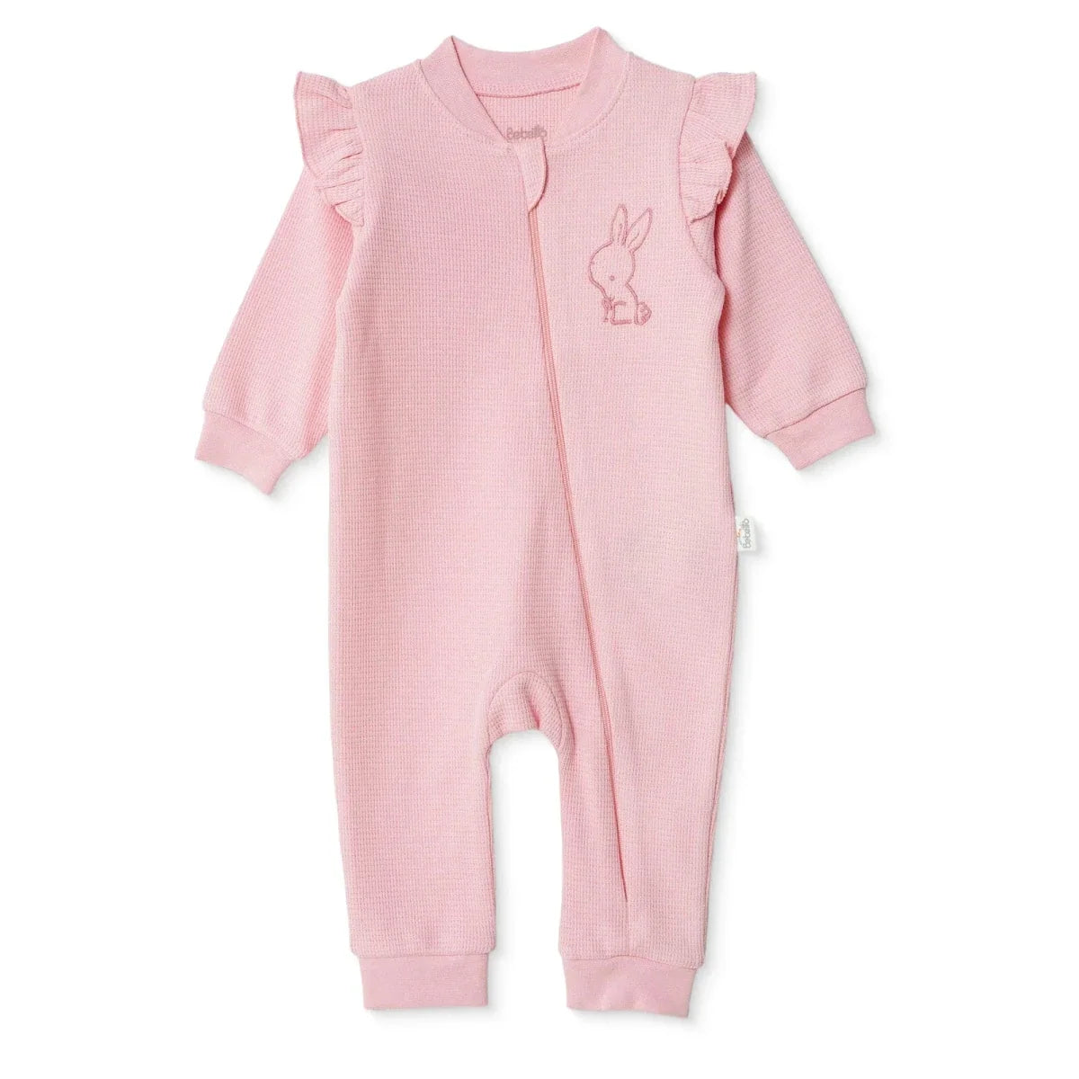 Bebetto Long Sleeve Footless Baby Sleepsuit (1-3 Months to 12 Months) - Pink