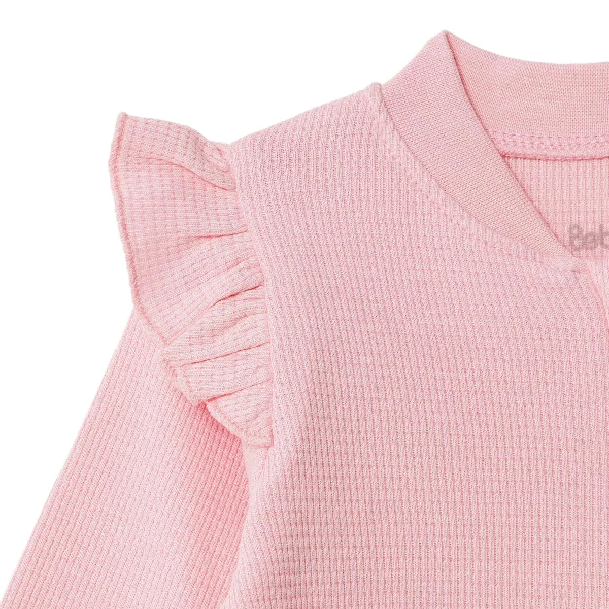 Bebetto Long Sleeve Footless Baby Sleepsuit (1-3 Months to 12 Months) - Pink