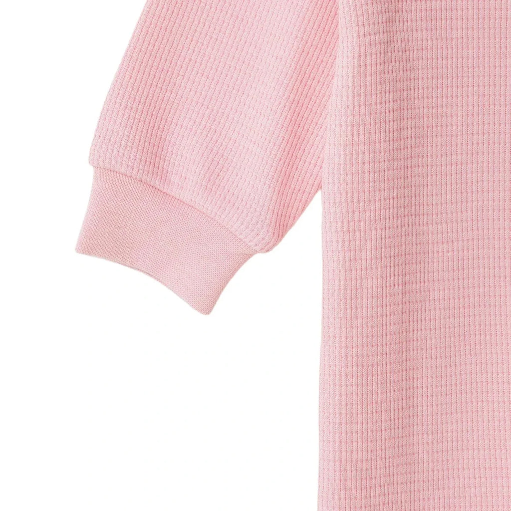 Bebetto Long Sleeve Footless Baby Sleepsuit (1-3 Months to 12 Months) - Pink