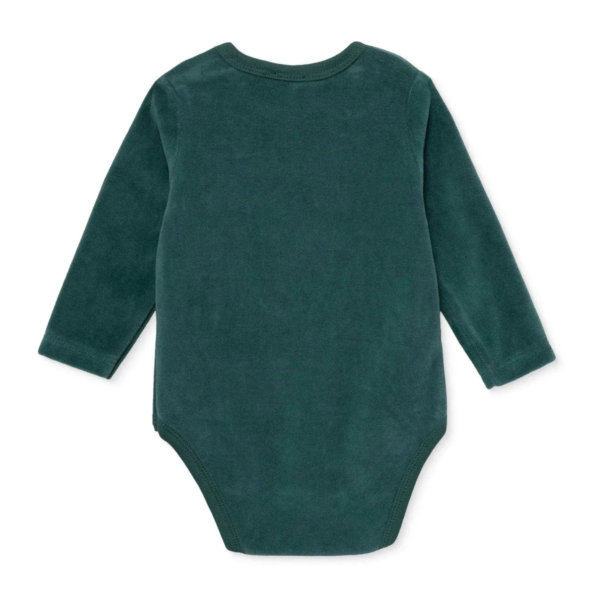 HelloBaby Reindeer Long Sleeve Velour Baby Bodysuit (1-3 Months to 2-3 Years) - Green