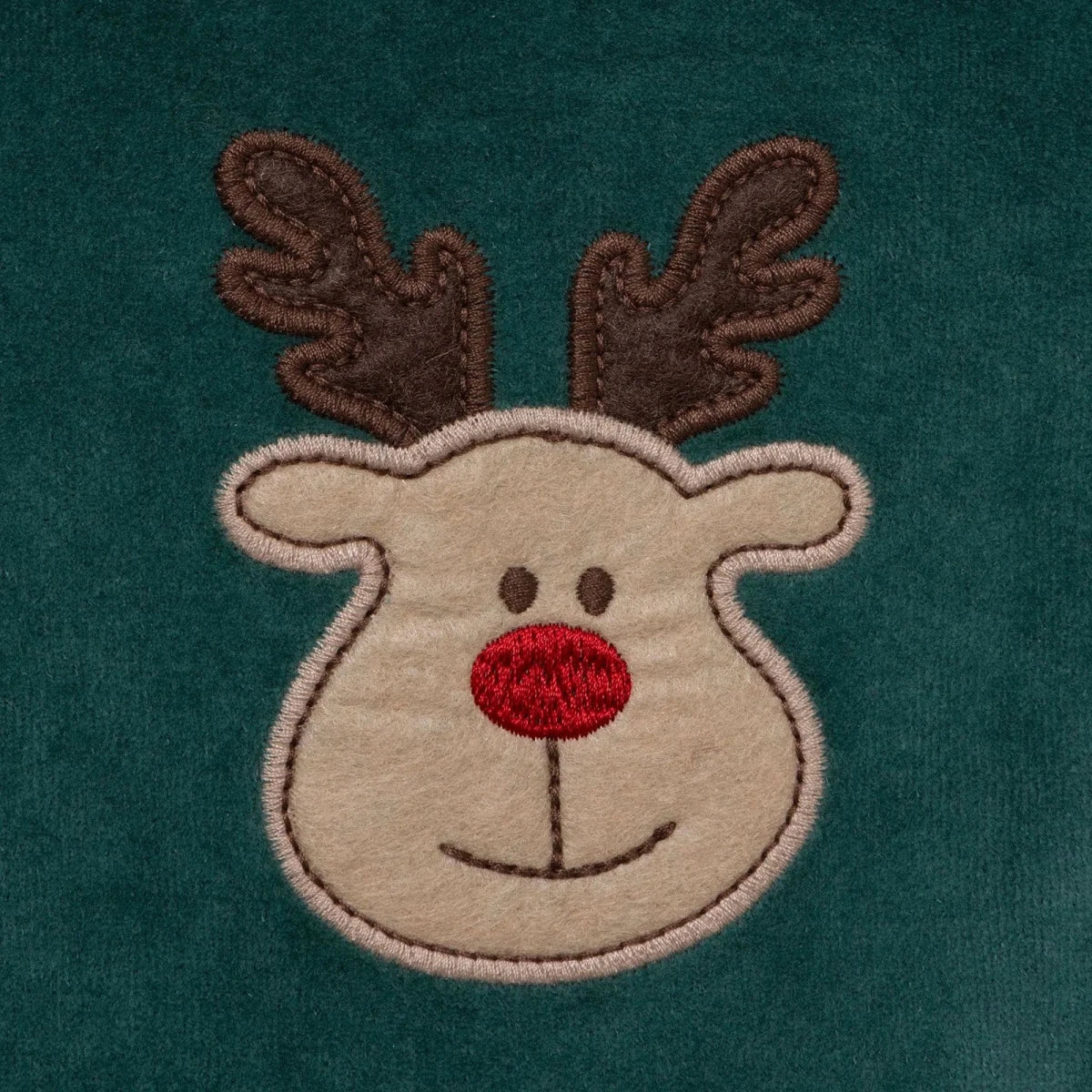 HelloBaby Reindeer Long Sleeve Velour Baby Bodysuit (1-3 Months to 2-3 Years) - Green
