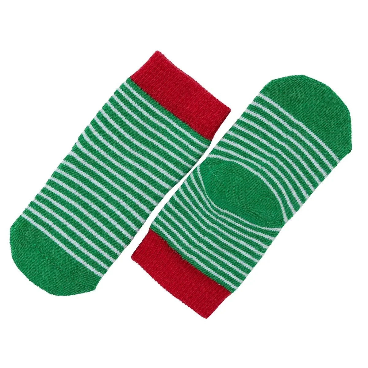 HelloBaby 3 Pack Reindeer Print Towelling Baby Socks (Newborn to 2-3 Years) - Red