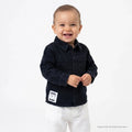 HelloBaby Long Sleeve Denim Baby Shirt (6-9 Months to 2-3 Years) - Black