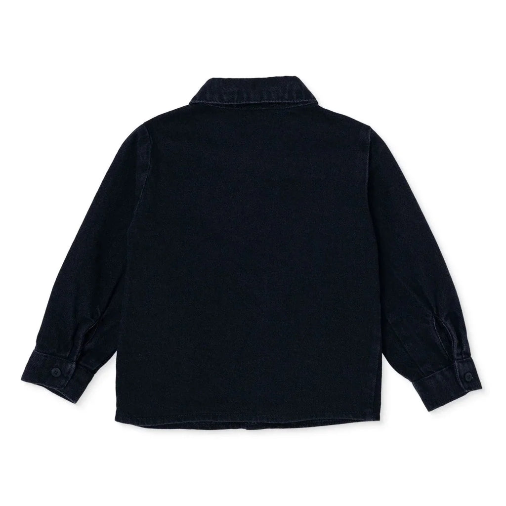 HelloBaby Long Sleeve Denim Baby Shirt (6-9 Months to 2-3 Years) - Black