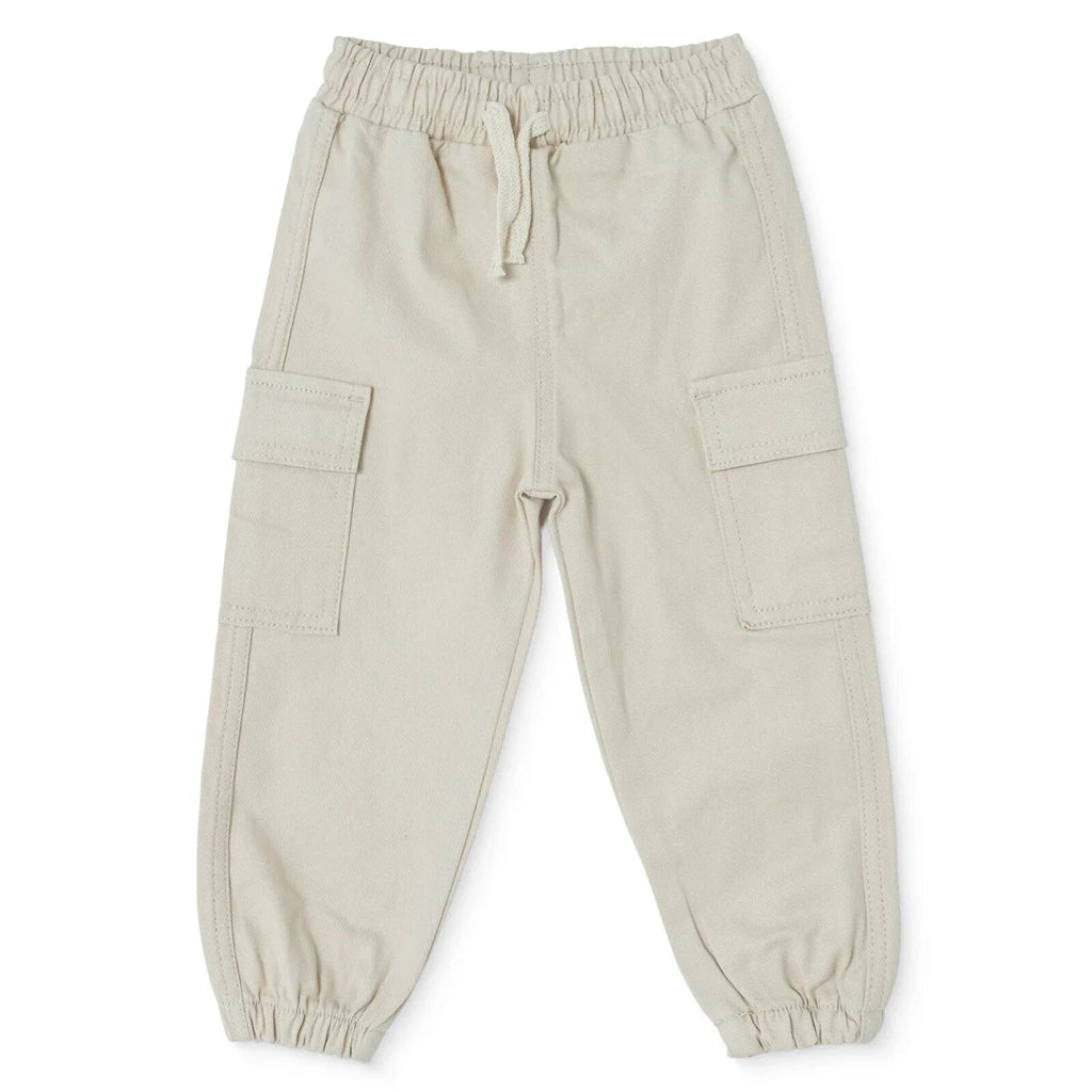 HelloBaby Drawstring Gabardine Baby Trousers (6-9 Months to 4-5 Years) - Ecru