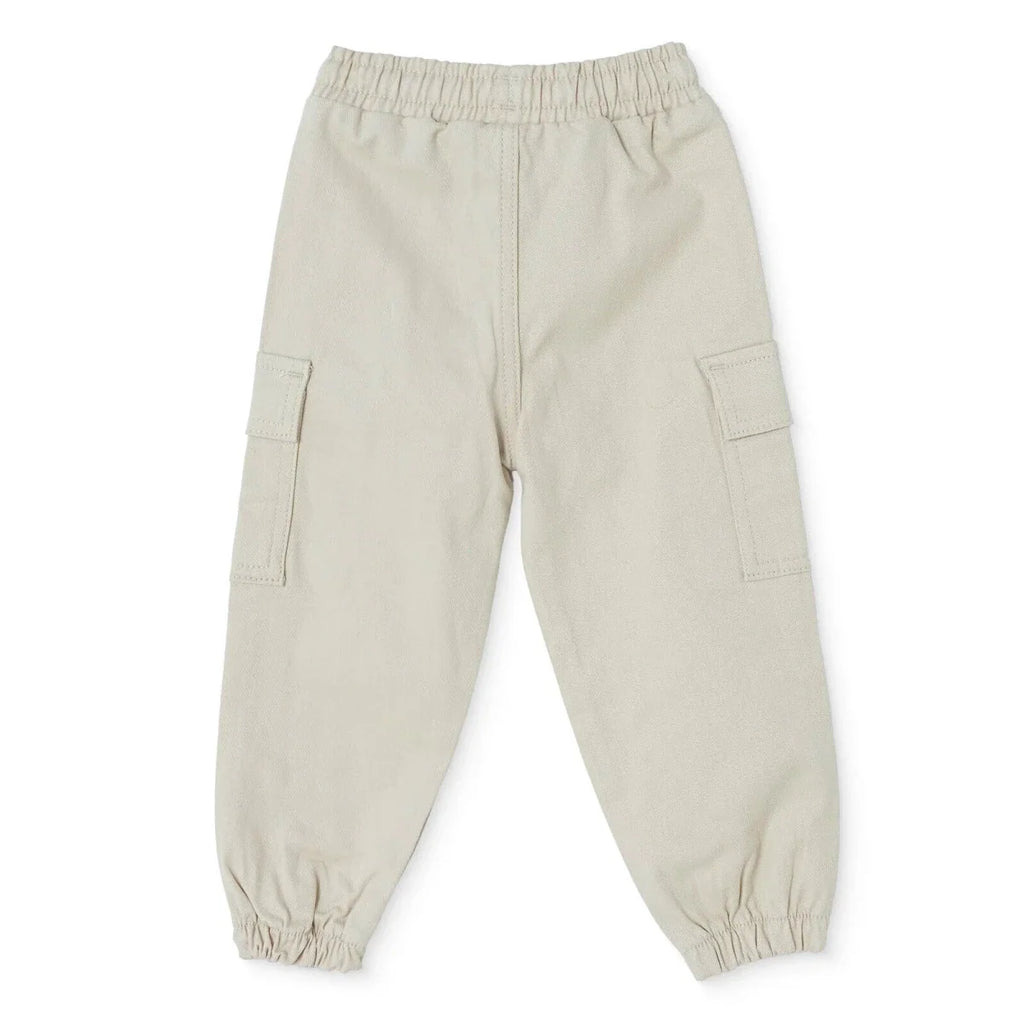 HelloBaby Drawstring Gabardine Baby Trousers (6-9 Months to 4-5 Years) - Ecru