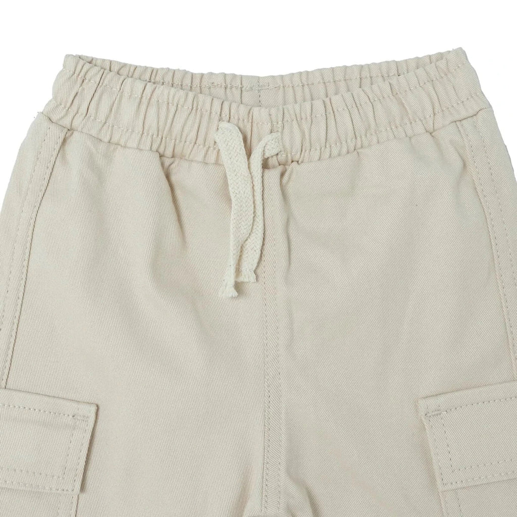 HelloBaby Drawstring Gabardine Baby Trousers (6-9 Months to 4-5 Years) - Ecru
