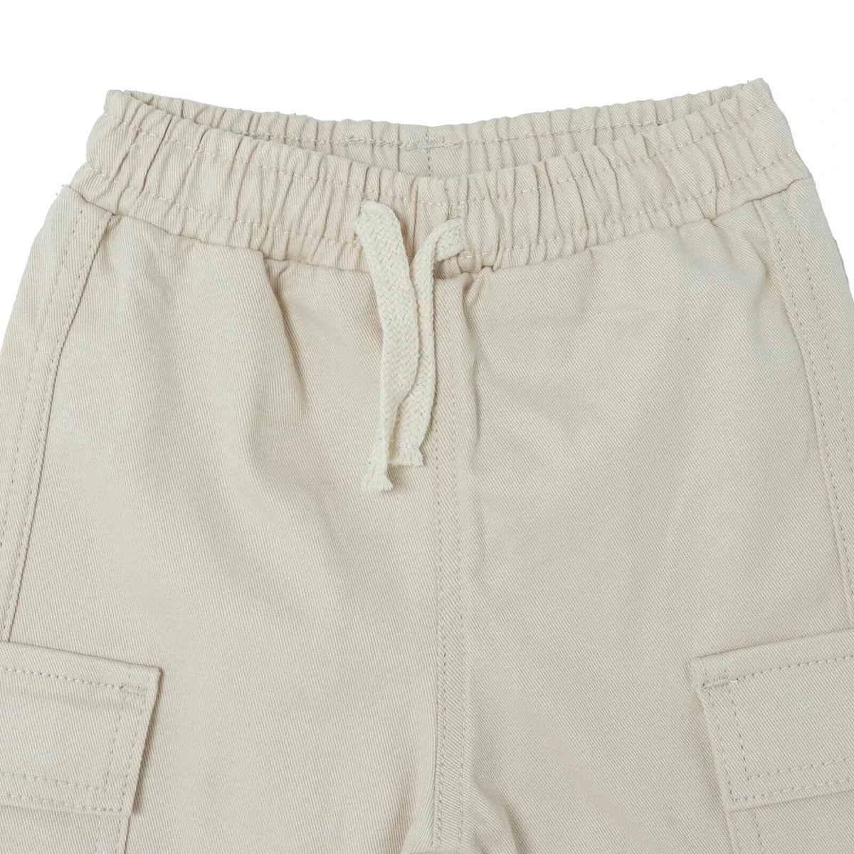 HelloBaby Drawstring Gabardine Baby Trousers (6-9 Months to 4-5 Years) - Ecru
