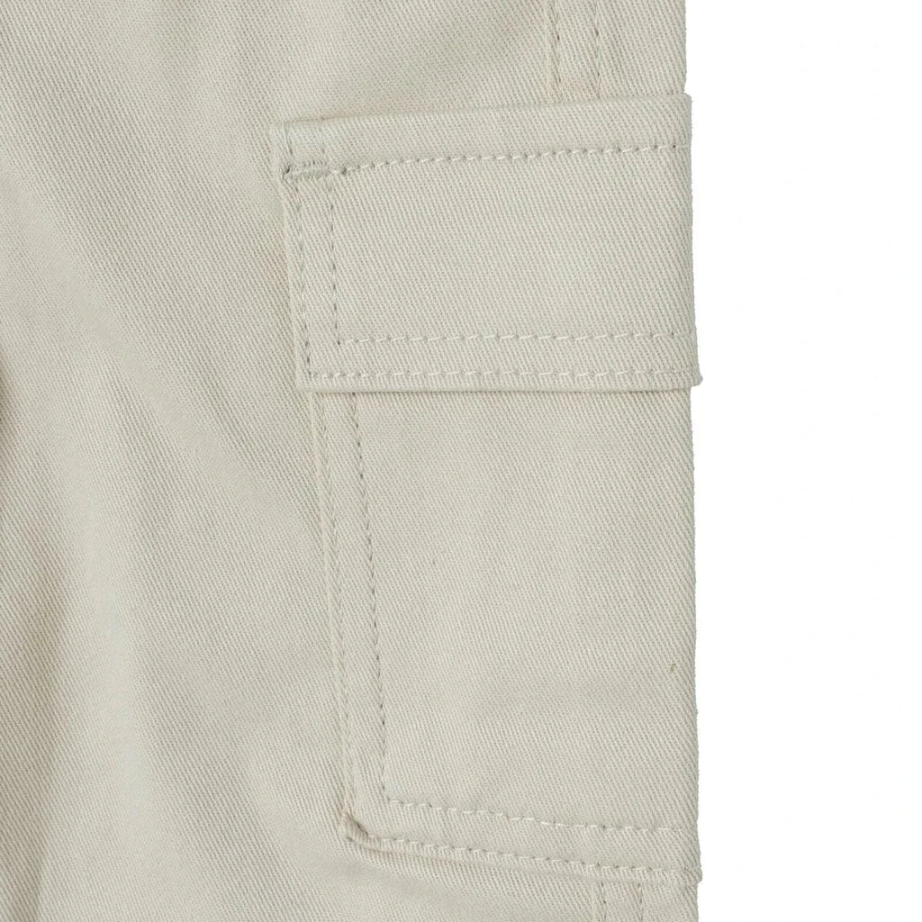 HelloBaby Drawstring Gabardine Baby Trousers (6-9 Months to 4-5 Years) - Ecru