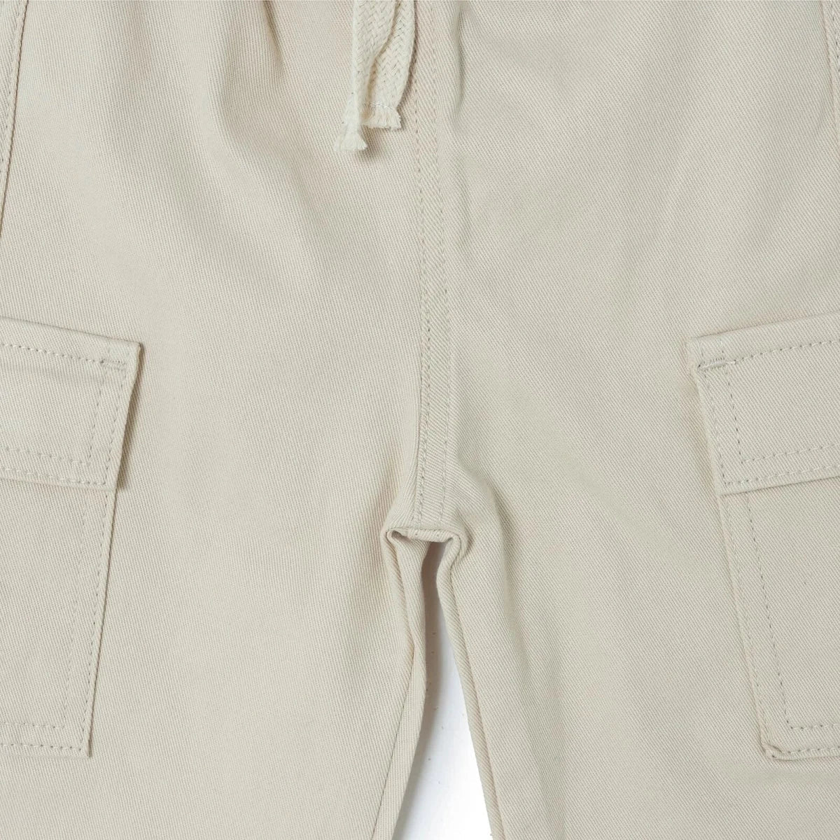 HelloBaby Drawstring Gabardine Baby Trousers (6-9 Months to 4-5 Years) - Ecru