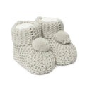 HelloBaby Fine Knit Baby Booties (Newborn to 3 Months) - Grey