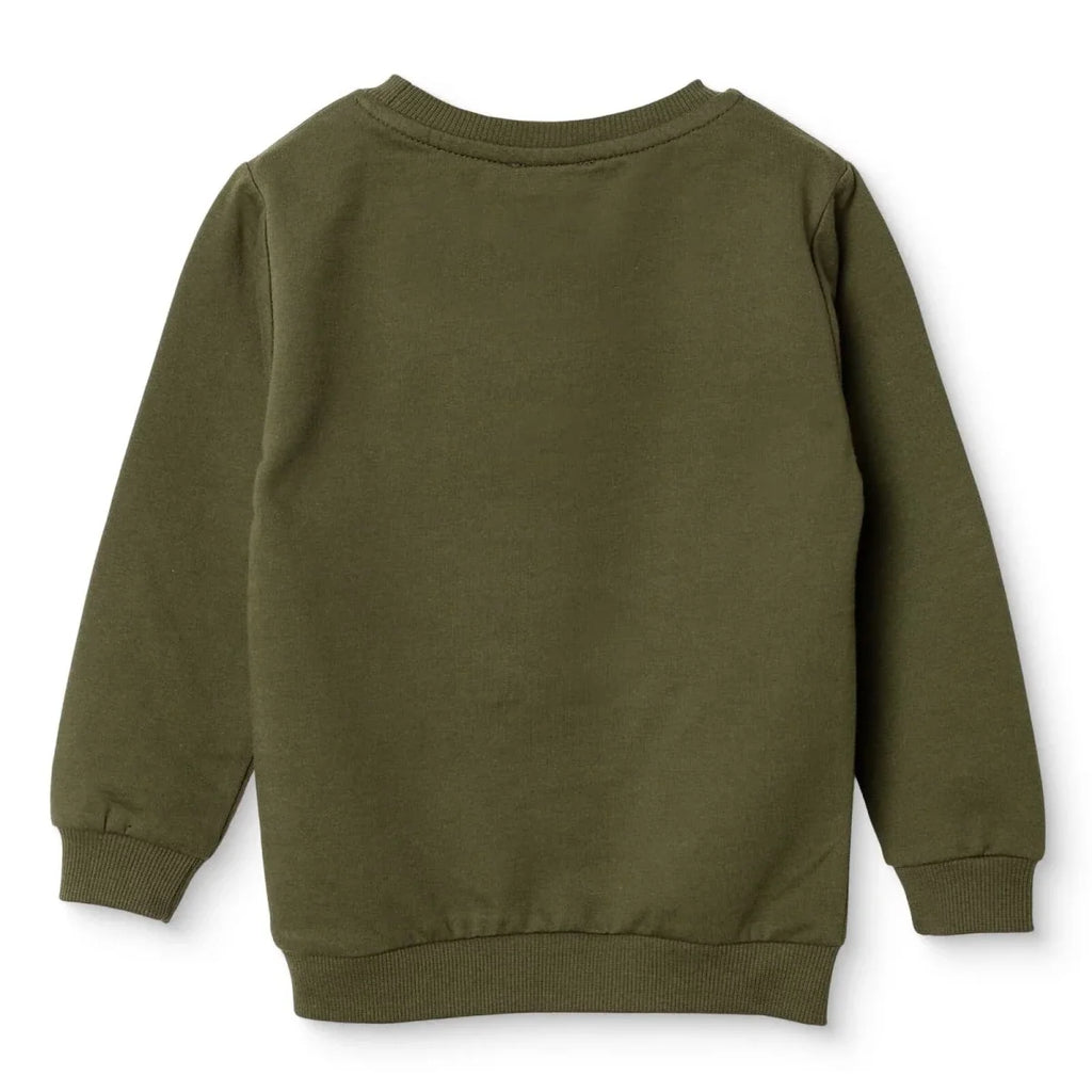 HelloBaby Tiger Print Brushed Loopback Baby Sweatshirt (3-6 Months to 4-5 Years) - Khaki