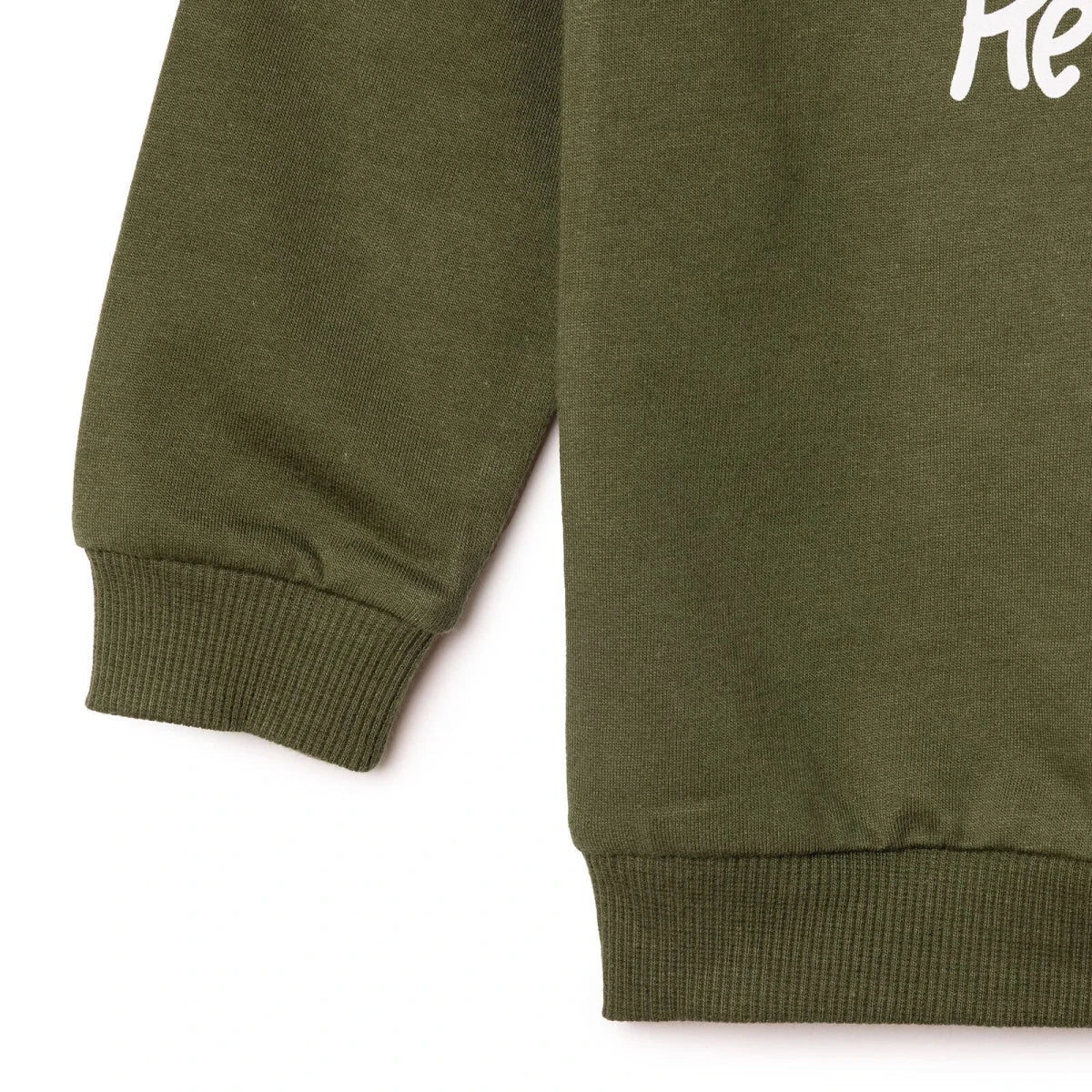 HelloBaby Tiger Print Brushed Loopback Baby Sweatshirt (3-6 Months to 4-5 Years) - Khaki