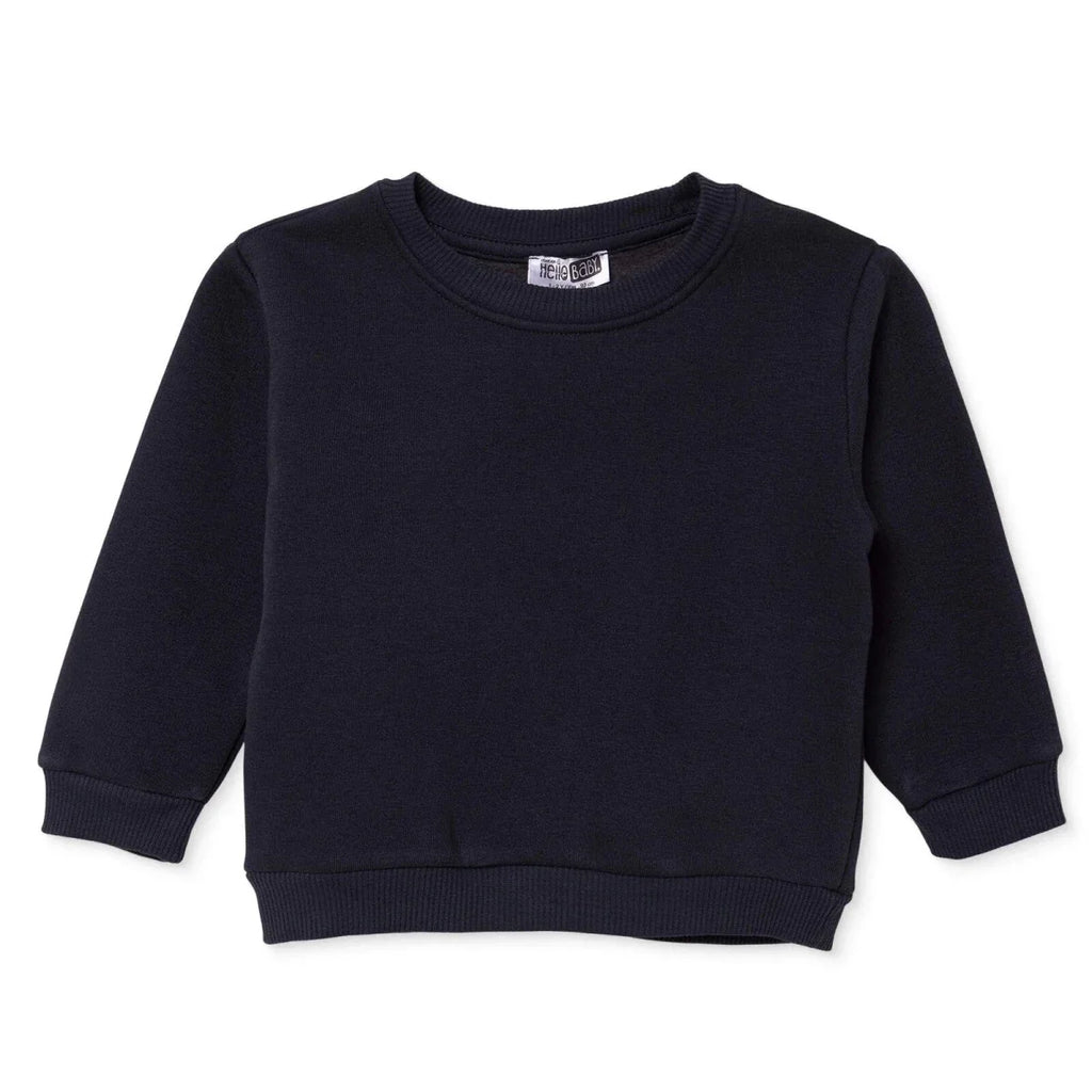 HelloBaby Brushed Back Sweat Baby Sweatshirt (3-6 Months to 4-5 Years) - Anthracite
