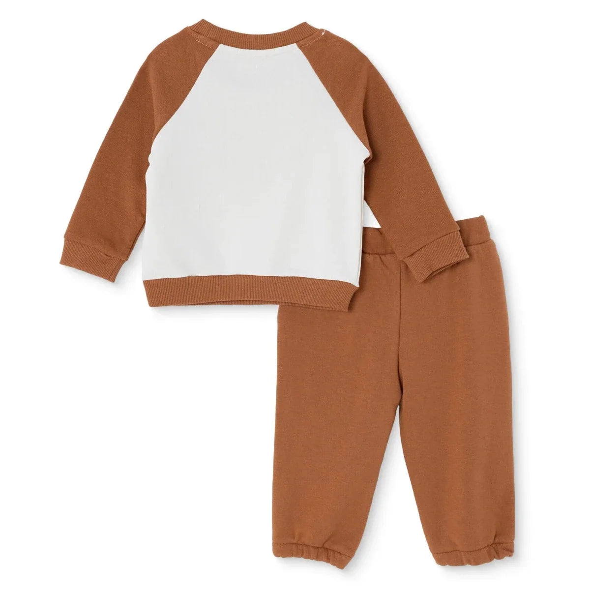 HelloBaby Animal Print Baby Sweatshirt & Joggers Set (6-9 Months to 4-5 Years) - Light Brown